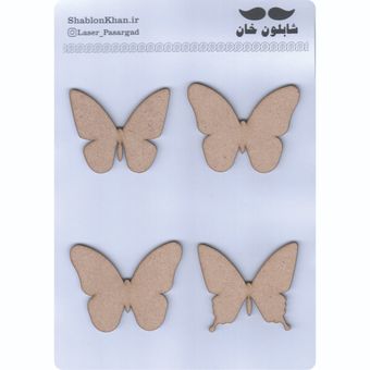 موتیف چوبی طرح پروانه کد P033