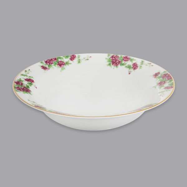 سرویس غذاخوری 28 پارچه 6 نفر چینی زرین ایران مدل ایتالیا اف بیدگل درجه عالی