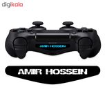 برچسب لایت بار دسته پلی استیشن 4 ونسونی طرح AMIR HOSSEIN