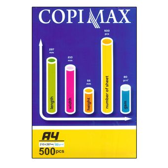 کاغذ A4 کپی مکس 80 گرم بسته 500 عددی