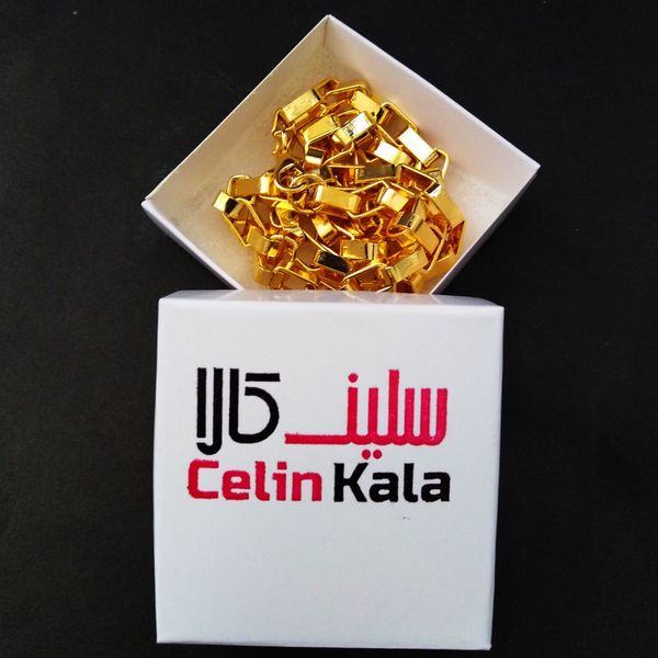 زنجیر مردانه سلین کالا مدل آجری کد ce-z2