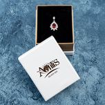 گردنبند نقره زنانه مدل یاقوت AMT-M143