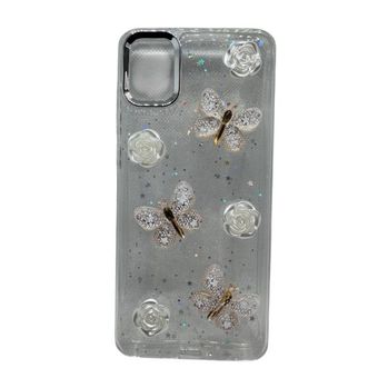 کاور  طرح گل و پروانه مناسب برای گوشی موبایل سامسونگ Galaxy A05