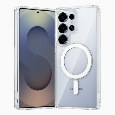 کاور کلار کیس مدل مگ سیف دار مناسب برای گوشی موبایل سامسونگ Samsung Galaxy S25 Ultra