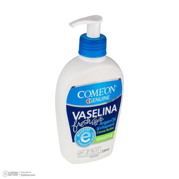وازلین صورت و بدن کامان مدل Sensitive مناسب پوست حساس حجم 230 میلی لیتر