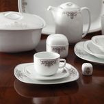 سرویس غذاخوری 98 پارچه 12 نفر چینی زرین ایران مدل کواترو مونت کارلو درجه عالی