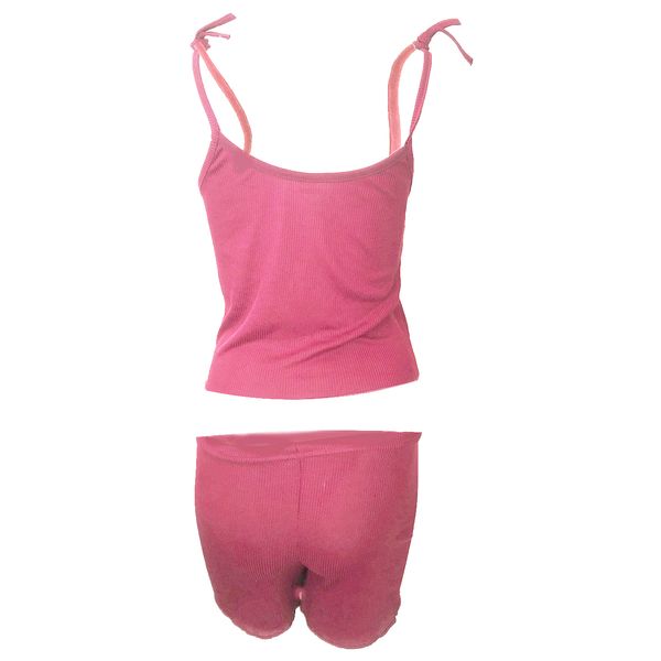 ست تاپ و شلوارک زنانه مدل SIMPLE کد tm-2284