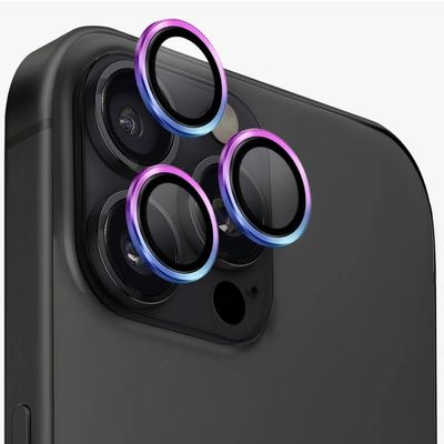 محافظ لنز دوربین CAMERA FILM مدل شیشه‌ای هولوگرامی مناسب برای گوشی موبایل اپل Apple iPhone 13 pro max