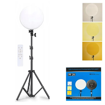پنل نوری سافت لایت پرتابل (قابل حمل) چهار حالته به همراه سه پایه 2 متری جمع شونده و کنترل PF-26