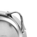 سینی آرتیستون صنعت مدل استیل دسته صدفی