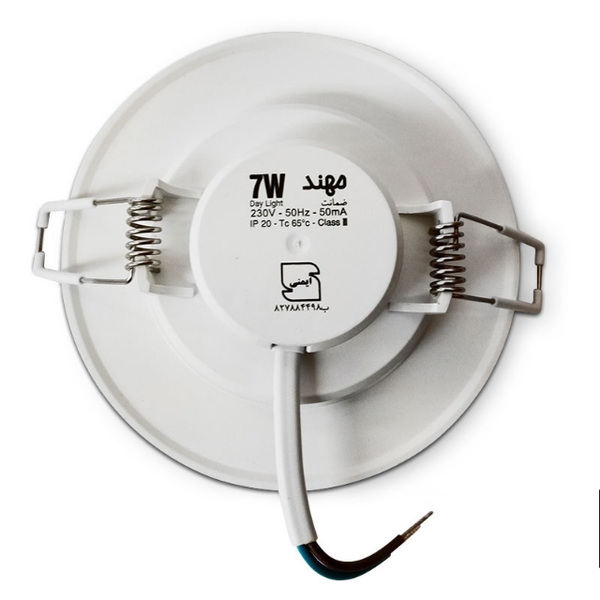 پنل سقفی توکار 7 وات مهند