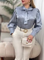 شومیز ساتن شیرین 2844