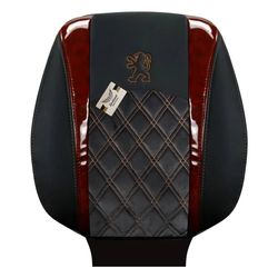 روکش صندلی چرم وسط مخمل پژو پارس مدل چوب سال بعد از 96 ( زمان دوخت و آماده سازی 7روز)