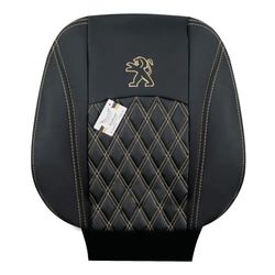 روکش صندلی چرم پژو پارس مدل مشکی دوخت کرم بعد از 96  ( زمان دوخت و آماده سازی 7روز)
