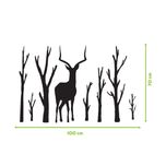 استیکر ناویا طرح غزال مدل چوبی کد 001