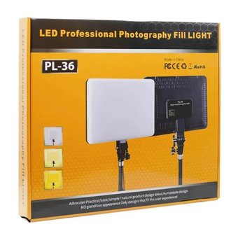پنل نوری سافت لایت پرتابل (قابل حمل) با سه پایه دو متری + کنترل PL-36 LED