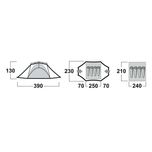 چادر کمپینگ 4 نفره هاسکی مدل Brofur 4