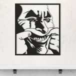 استیکر مدل چوبی جوکر کد T100