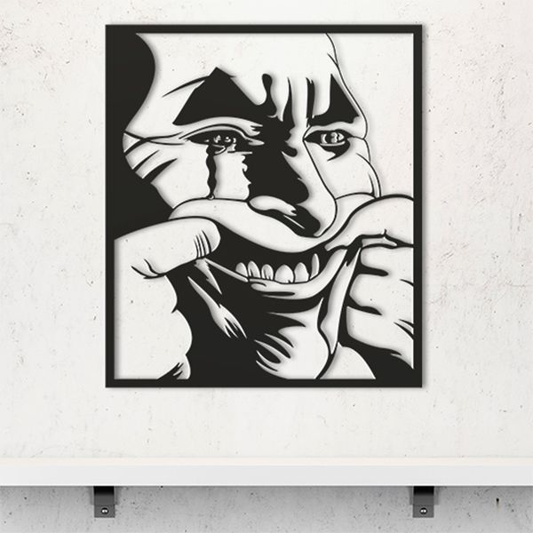 استیکر مدل چوبی جوکر کد T100