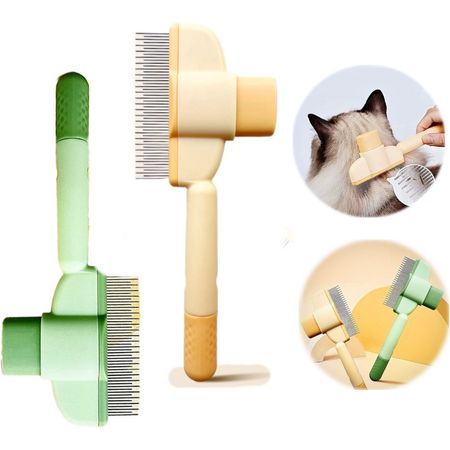 شانه گره باز کن دکمه تخلیه دار