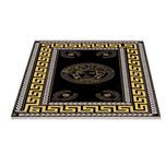 فرش ماشینی زانیس مدل مدرن زمینه مشکی
