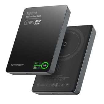 پاوربانک مگ سیف 10000 میلی آمپر پاورولوژی Powerology MagVolt 10000mAh Power Bank PPBCHA75