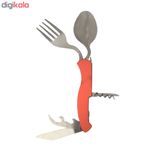 قاشق و چنگال مسافرتی تاشو چند کاره