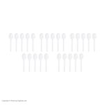 قاشق و چنگال یکبار مصرف مدل مجلسی بسته 50 عددی