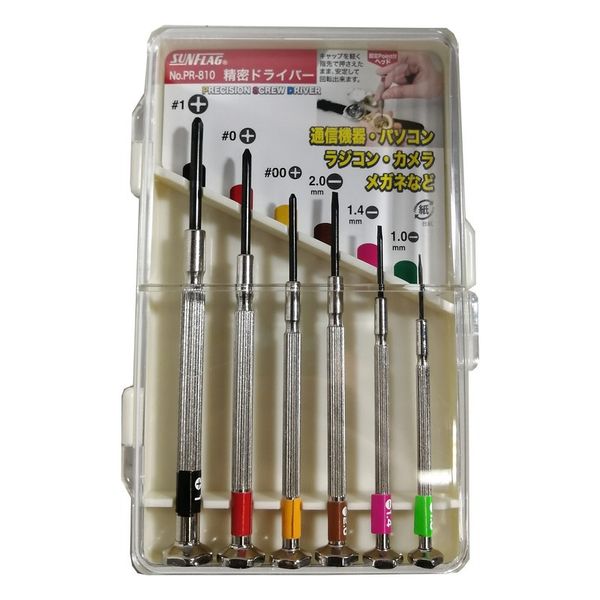 پیچ گوشتی ساعتی سان فلگ مدل PR-810 مجموعه 6 عددی