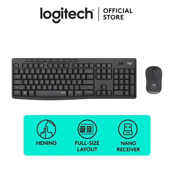 کیبورد و ماوس بی سیم لاجیتک مدل MK295 wireless