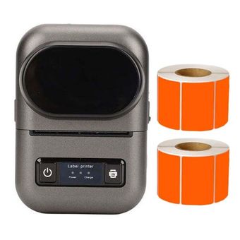 مینی پرینتر حرارتی و لیبل زن مدل PT-260 به همراه رول 2 عددی برچسب حرارتی 500 عددی