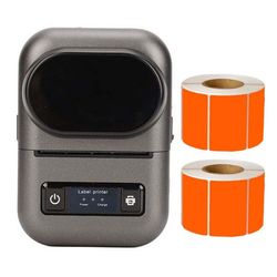 مینی پرینتر حرارتی و لیبل زن مدل PT-260 به همراه رول 2 عددی برچسب حرارتی 500 عددی