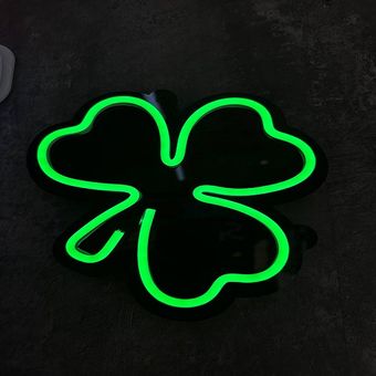 چراغ دیواری مدل نئون فلکسی طرح برگ