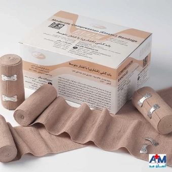 باند کشی فشار متوسط سالم 15 سانت ( بسته 8 عددی )