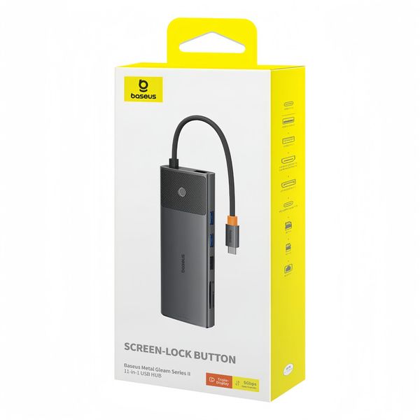 هاب 11 پورت USB-C بیسوس مدل BS-OH098 (گارانتی 24 ماهه آونگ)
