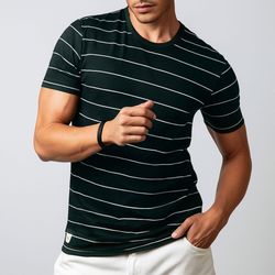 تی‌شرت آستین کوتاه مردانه باینت مدل 767-3 رنگ سبز