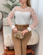 شومیز دانتل یاسمین‌2903