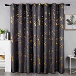 پرده تیکودکو مدل مخمل هازان طلاکوب سوپر گلد سایز 280x300 سانتیمتر