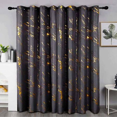 پرده تیکودکو مدل مخمل هازان طلاکوب سوپر گلد سایز 280x300 سانتیمتر