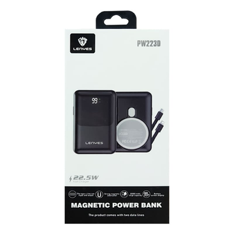 پاوربانک 20.000 میلی آمپر مگسیف لنیز مدل LENYES PW223D 20000mAh