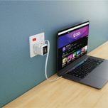 شارژر دیواری فست شارژ Powerology (پاورولوژی) مدل Halo Dual-Port GaN Charger 70W