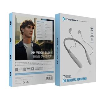 هدفون گردنی پاورولوژی Powerology Toneflex ENC Wireless Neckband
