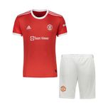 ست تی شرت و شورت ورزشی مردانه طرح منچستریونایتد مدل 2022