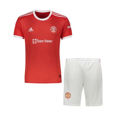 ست تی شرت و شورت ورزشی مردانه طرح منچستریونایتد مدل 2022