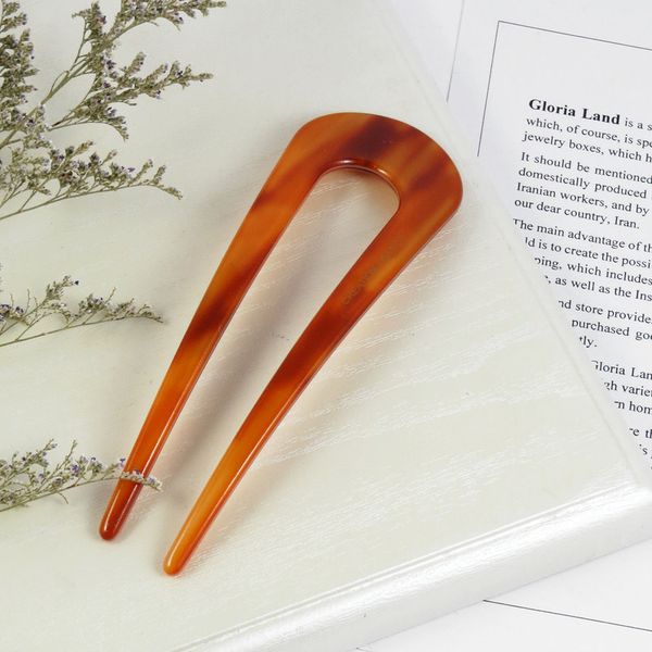 گیره مو زنانه مدل کانزاشی دو شاخ کد G_Lnd_3144