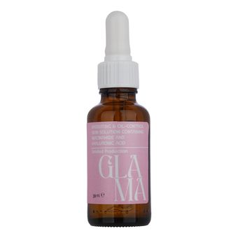 سرم آبرسان پوست گلاما مدل نیاسینامید مناسب برای انواع پوست حجم 30 میلی لیتر