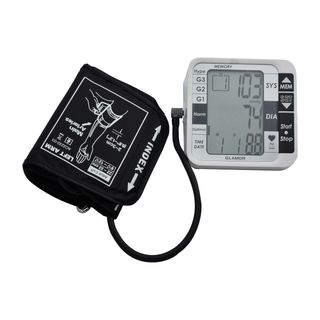 فشارسنج بازویی دیجیتال گلامور مدل TMB-1112 دو کاربره با حافظه 250 رکورد، تشخیص آریتمی، فناوری WMI، منبع انرژی برق و باتری، کاف ف