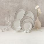 سرویس چینی 35 پارچه غذاخوری چینی زرین ایران طرح شهرزاد مدل ورونا درجه عالی