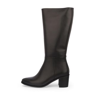 بوت پاشنه دار زنانه چرم مشهد مدل J2796-001-37