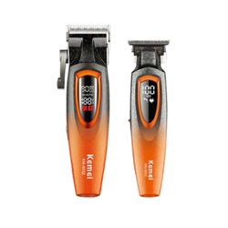 ماشین اصلاح موی سر و صورت شارژی کیمی مدل KM-8552 &amp; KM-8553 مجموعه 2 عددی